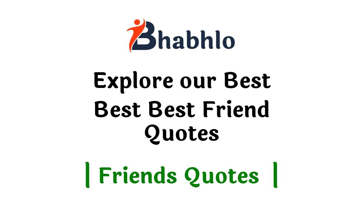 Best Best Friend Quotes