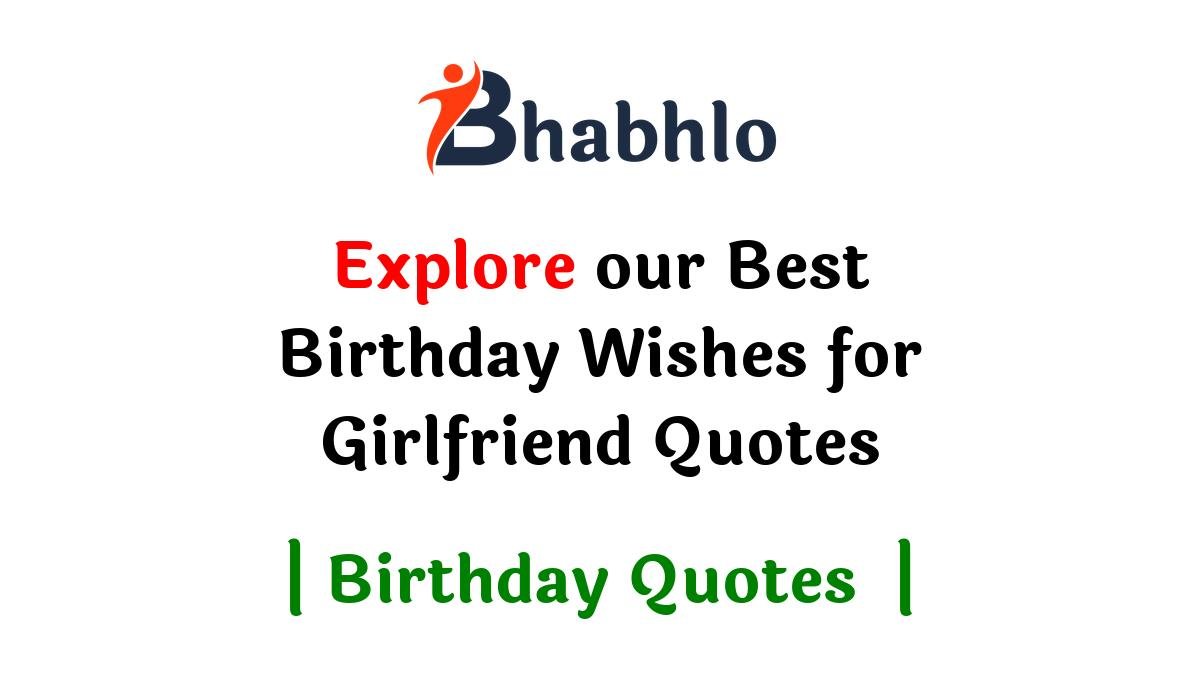 Birthday Wishes for Girlfriend