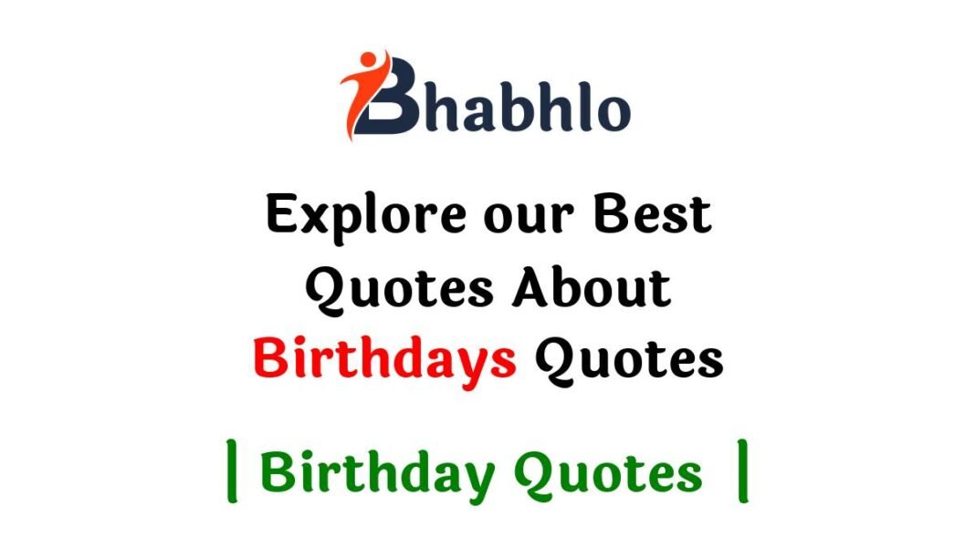 Quotes About Birthdays